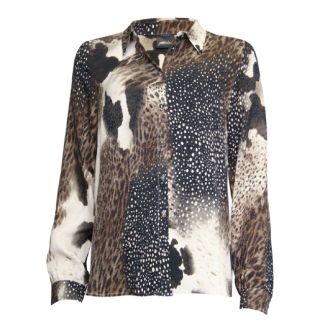 Poools Blouse 433190-dark animal 433190-dark animal large