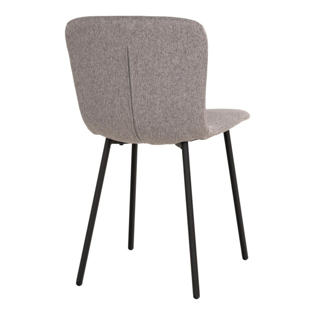 Lewis & Loft Eetkamerstoelen logan polyester staal - set van 4 2974806 large