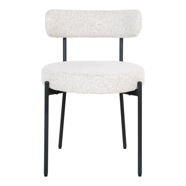 Lewis & Loft Eetkamerstoelen leanne bouclé staal - set van 4 2974826 large