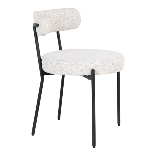 Lewis & Loft Eetkamerstoelen leanne bouclé staal - set van 4 2974826 large