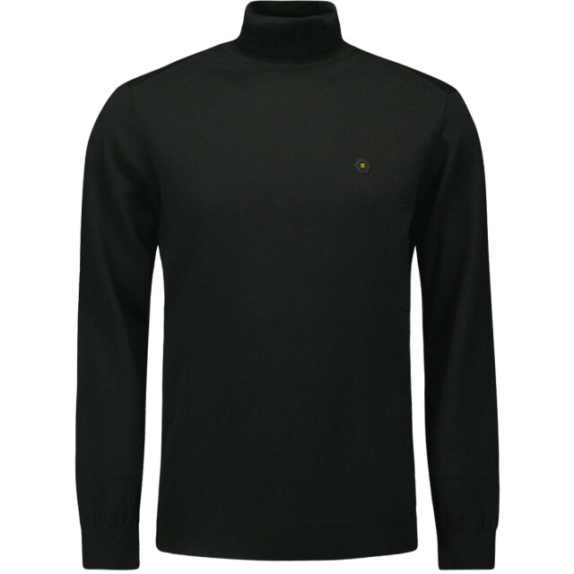 No Excess Pullover rollneck 2 coloured melang black 25210982-020 large
