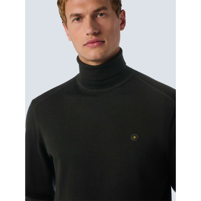 No Excess Pullover rollneck 2 coloured melang black 25210982-020 large