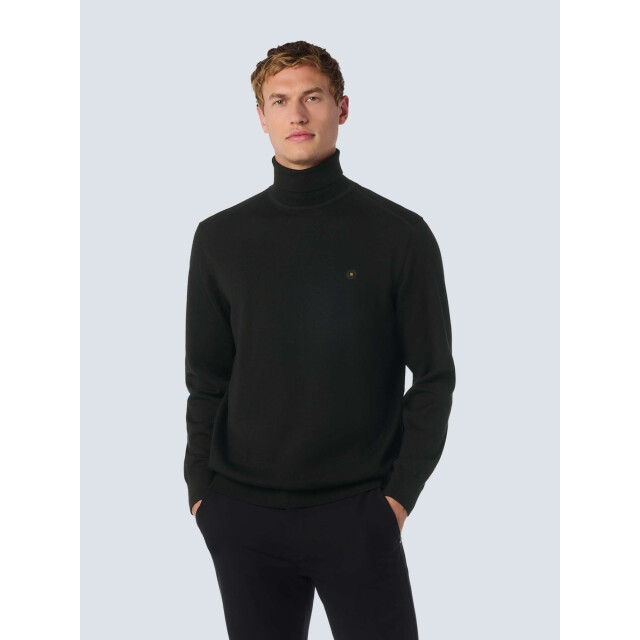 No Excess Pullover rollneck 2 coloured melang black 25210982-020 large