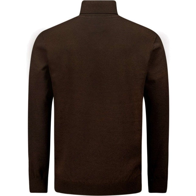 No Excess Pullover rollneck 2 coloured melang brown 25210982-040 large