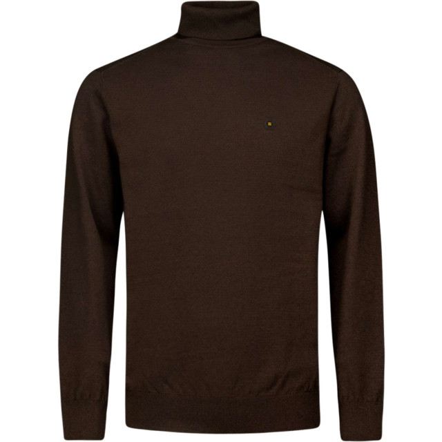 No Excess Pullover rollneck 2 coloured melang brown 25210982-040 large