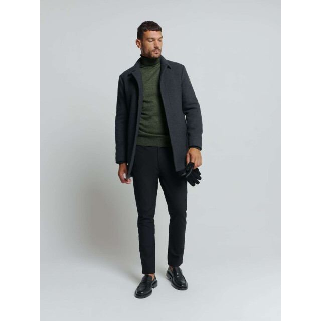 No Excess Pullover rollneck 2 coloured melang smoke 25210982-049 large
