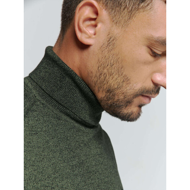 No Excess Pullover rollneck 2 coloured melang smoke 25210982-049 large