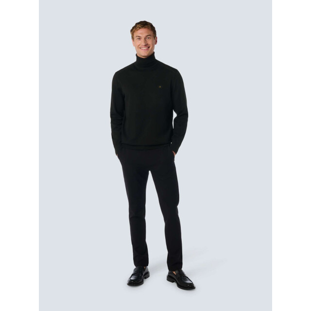 No Excess Pullover rollneck 2 coloured melang black 25210982-020 large