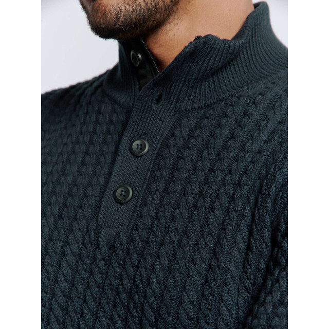 No Excess Pullover half zipper and button sol night 25230962-078 large