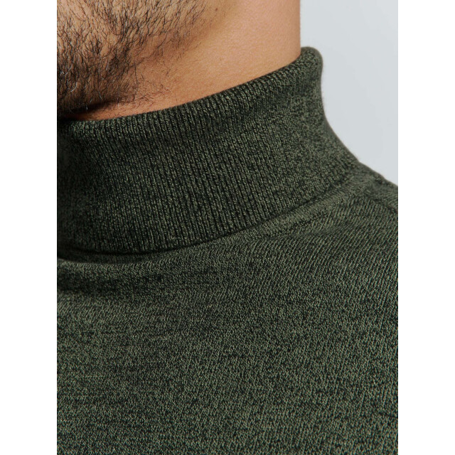 No Excess Pullover rollneck 2 coloured melang smoke 25210982-049 large