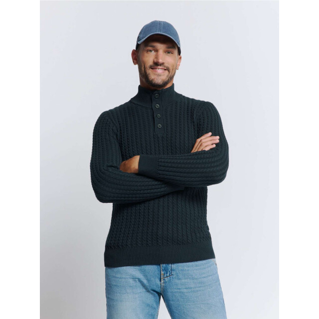 No Excess Pullover half zipper and button sol night 25230962-078 large