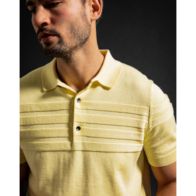 Kollekt Lyocell 3d-stripe knitted polo 6102-208 large