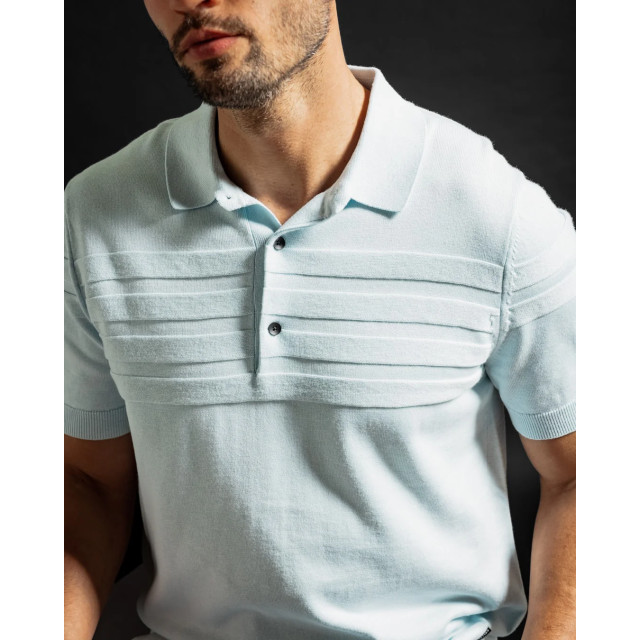 Kollekt Lyocell 3d-stripe knitted polo 6102-506 large