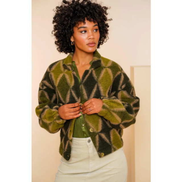 Geisha Blazer 45533-70- green combi 45533-70-green combi large