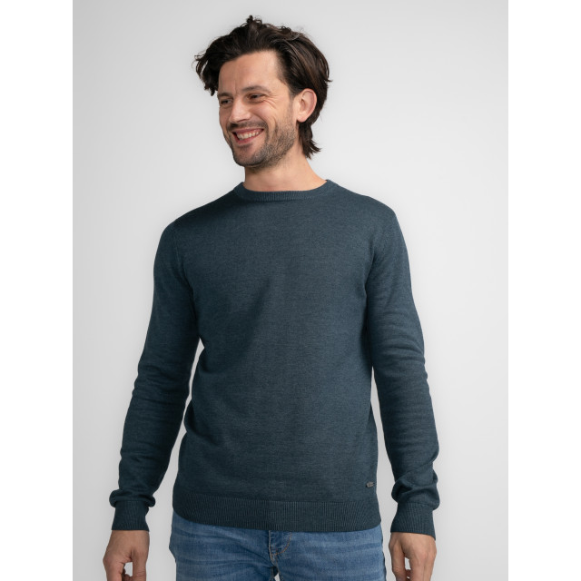 Petrol Industries men knitwear round neck basic m-3040-kwr201 5185 midnight blue 05711.247.0013 large