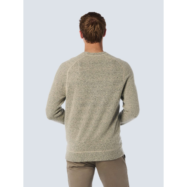 No Excess Pullover crewneck melange with wool cement 25210922-122 large