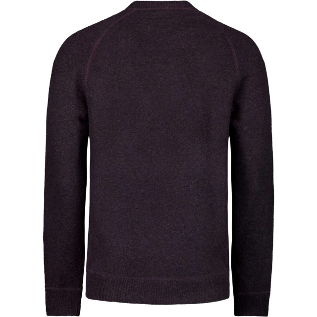 No Excess Pullover crewneck melange with wool aubergine 25210922-083 large