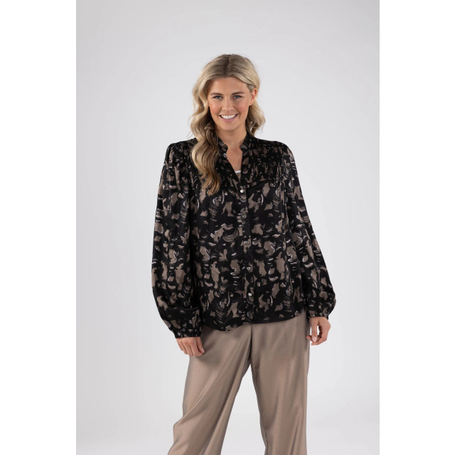 Nukus Fw240469 223 namibia blouse black/walnut FW240469 223 large