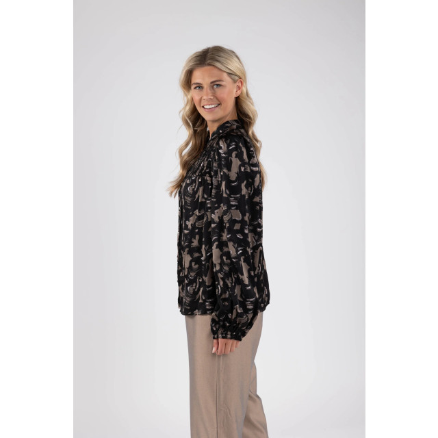 Nukus Fw240469 223 namibia blouse black/walnut FW240469 223 large