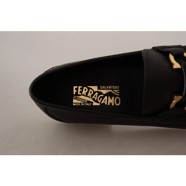 Ferragamo Kalfsleer moccasins loafers schoenen Salvatore Ferragamo Kalfsleer Moccasins Loafers Schoenen Zwart large