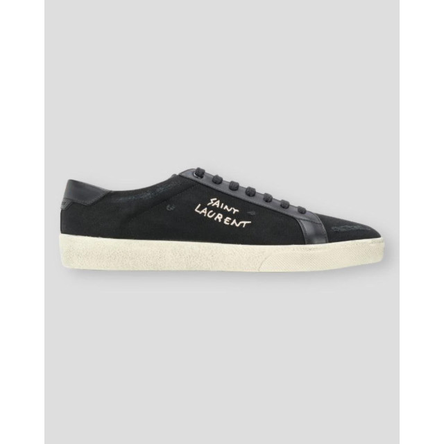 Saint Laurent Leer sneakers Saint Laurent Leer Sneakers Zwart large