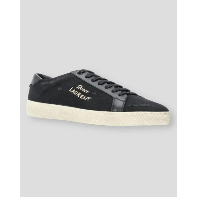 Saint Laurent Leer sneakers Saint Laurent Leer Sneakers Zwart large