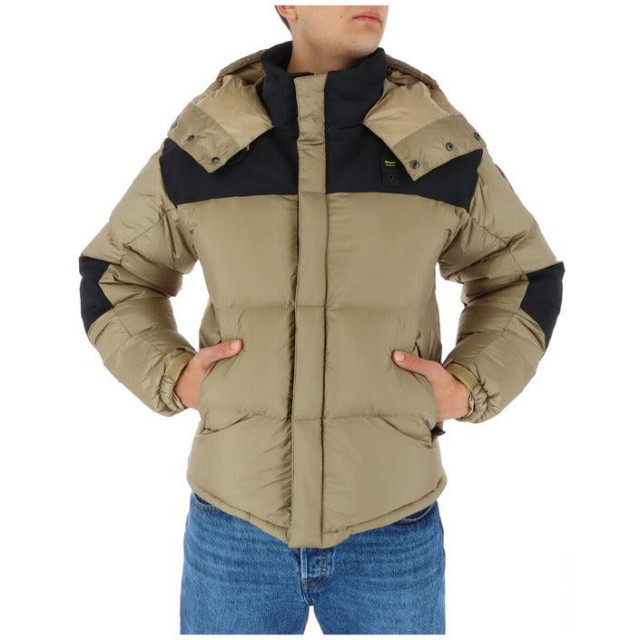 Blauer Jas Blauer Beige Jas large