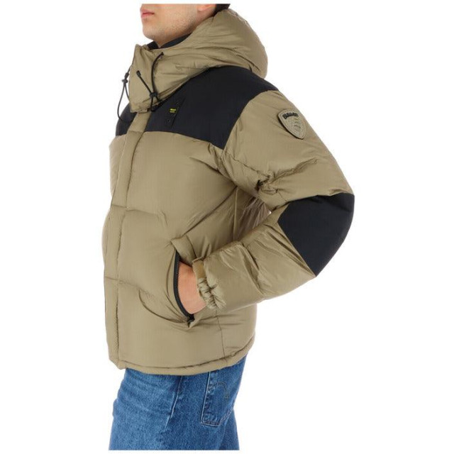 Blauer Jas Blauer Beige Jas large