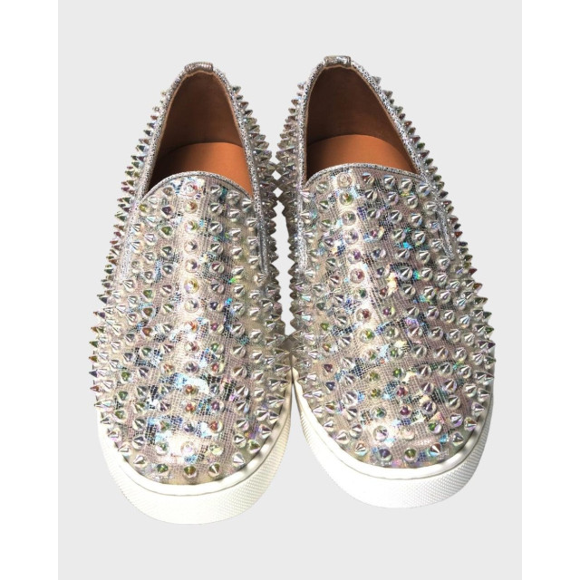 Christian Louboutin Roller boat dames sneakers met studs Christian Louboutin Wit Roller Boat Dames Sneakers Met Studs large