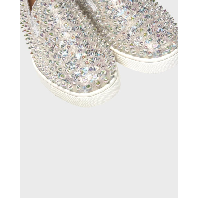 Christian Louboutin Roller boat dames sneakers met studs Christian Louboutin Wit Roller Boat Dames Sneakers Met Studs large