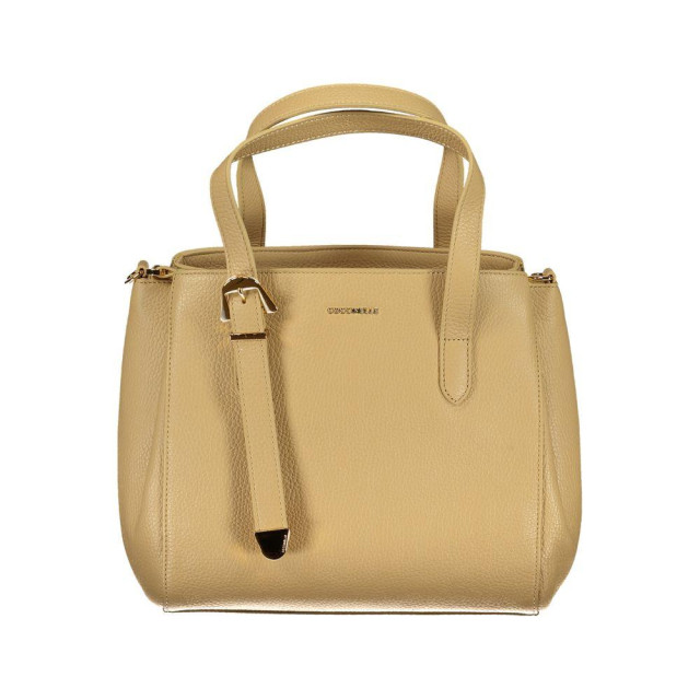 Coccinelle Leren handtas Coccinelle Beige Leren Handtas large