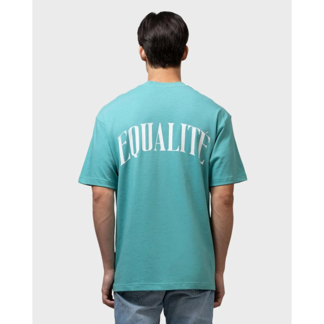 Equalite Equalite oliver oversized t-shirt turqoise / off white unisex Equalite Oliver Oversized T-shirt Turqoise / Off White Unisex large