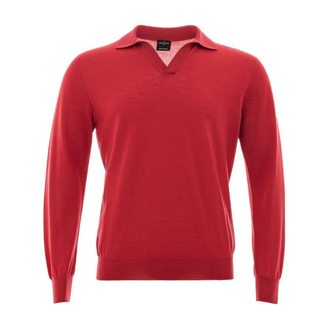 Gran Sasso Longsleeve polo Gran Sasso Roze Longsleeve Polo large