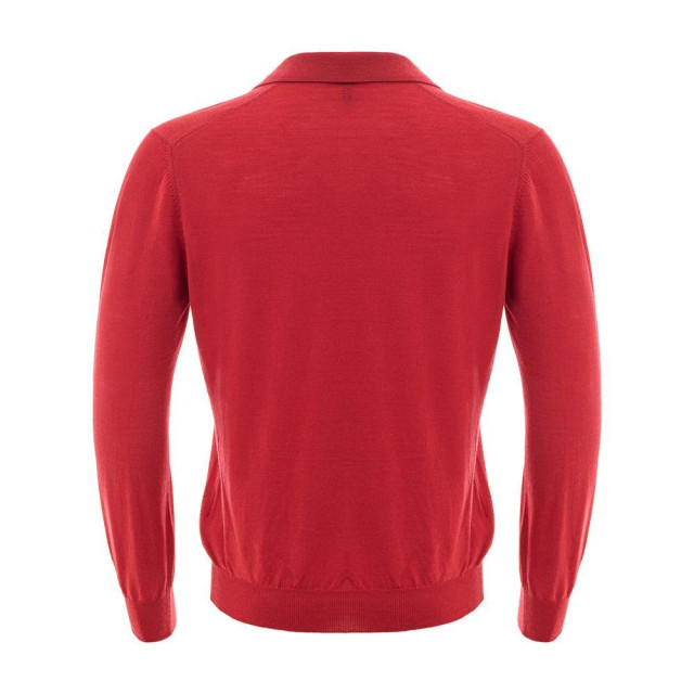 Gran Sasso Longsleeve polo Gran Sasso Roze Longsleeve Polo large