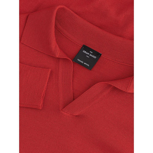 Gran Sasso Longsleeve polo Gran Sasso Roze Longsleeve Polo large