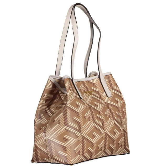 Guess Handtas Taupe Guess Shopper Vikky Tas In Beige large