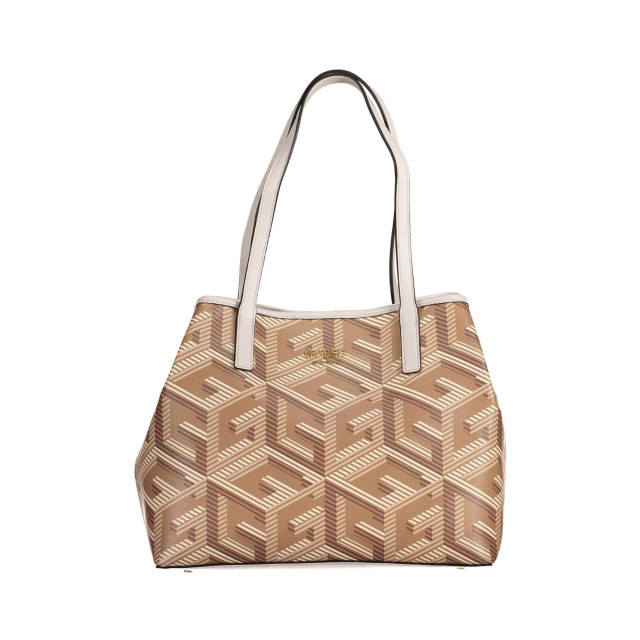 Guess Handtas Taupe Guess Shopper Vikky Tas In Beige large