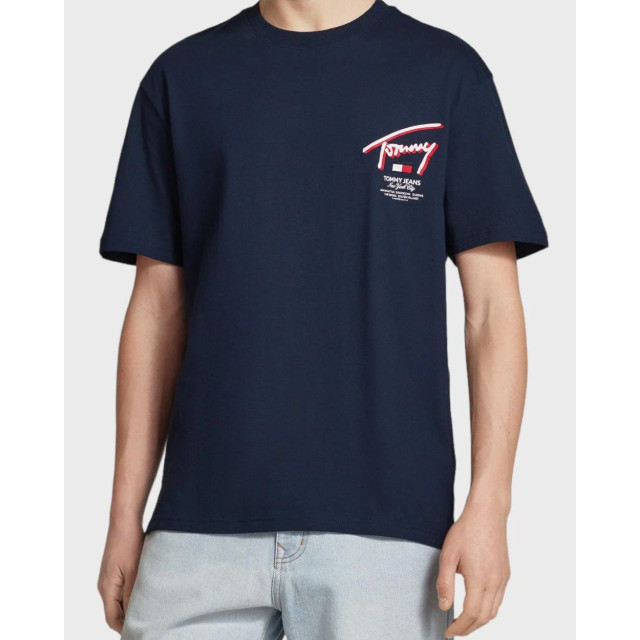 Tommy Hilfiger Tommy hilfiger t-shirt Tommy Hilfiger Blauw Street T-shirt large