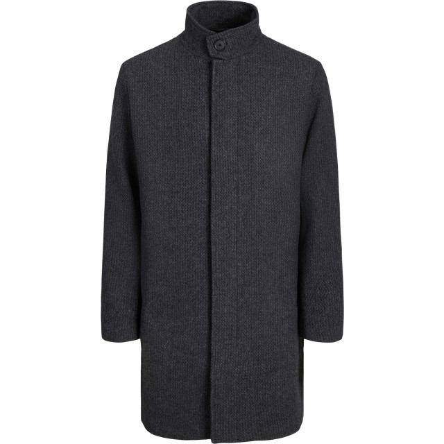 Jack & Jones Jprblawilson wool coat sn black/structure 12259449-178012002 large