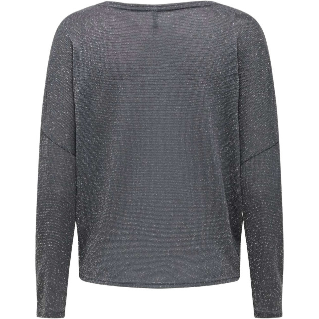 Only Onlisabel l/s v-neck shine top jrs magnet/silver g 15337122-206073001 large