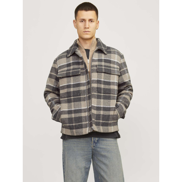 Jack & Jones Jprccrussel wool blend jacket sn high-rise/check 12259393-176601001 large