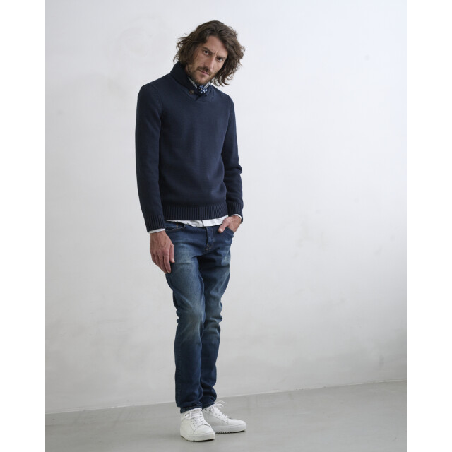 J.C. Rags Ruster casual overhemd met lange mouwen 084586-002-L large