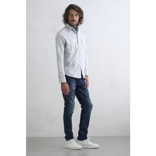 J.C. Rags Ruster casual overhemd met lange mouwen 084586-002-L large