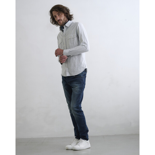 J.C. Rags Ruster casual overhemd met lange mouwen 084586-002-L large