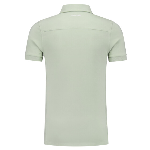 Morse code Polo met korte mouwen 094331-001-M large