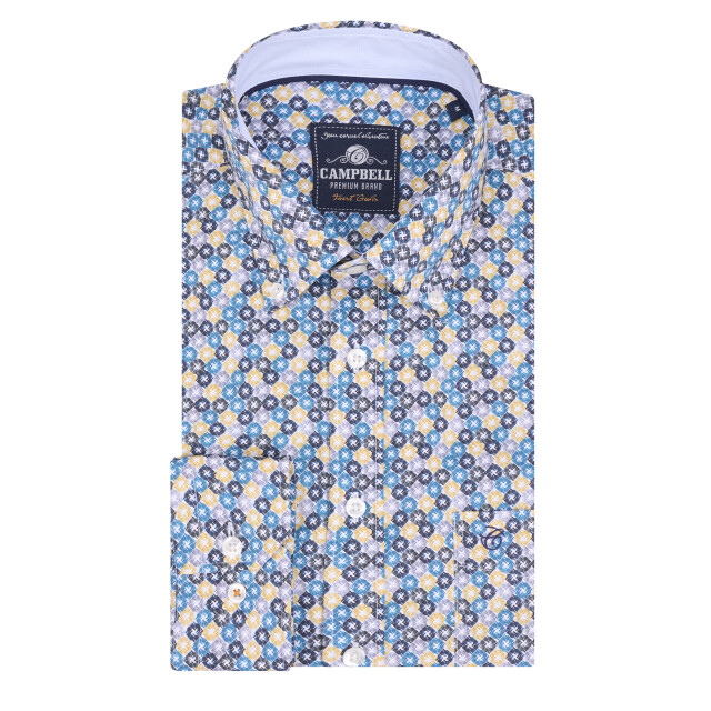 Campbell Casual overhemd met lange mouwen 093593-001-L large