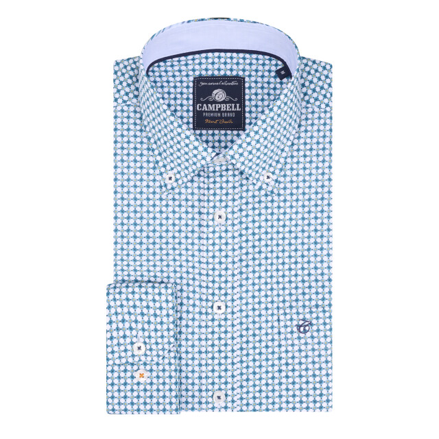 Campbell Casual overhemd met lange mouwen 093580-001-XXL large