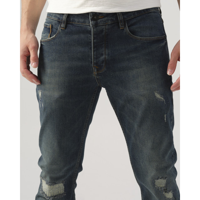 J.C. Rags Joah heavy washed scraped jeans 086001-001-33/32 large