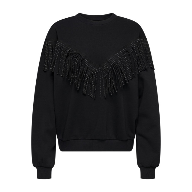 Only Onlfrey ls o-neck fringe swt - 4209.80.0015 large