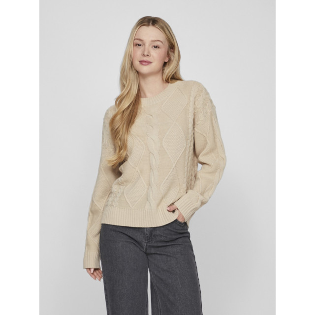 Vila Vilou o-neck ls cable knit top n beige 4219.05.0008 large